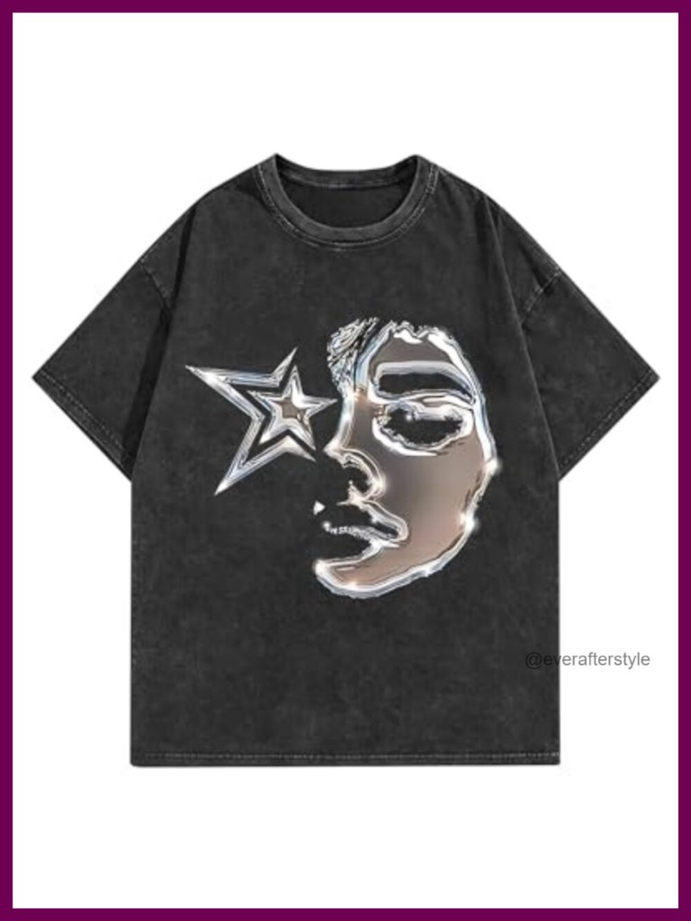 Oversized Graphic Tee Crewneck Cotton Vintage Y2K Unisex Short Sleeve Shirt
